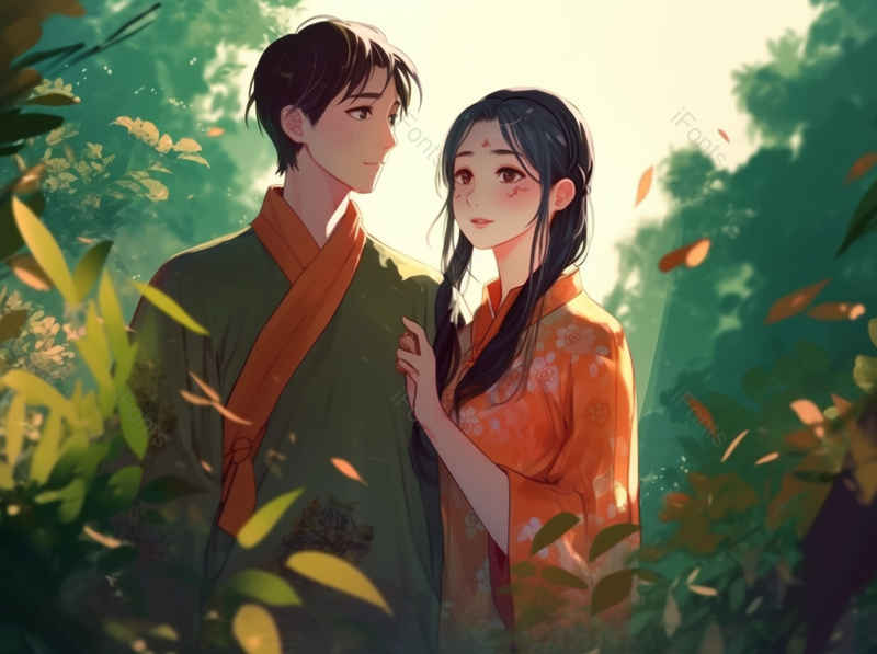 手绘卡通情侣人物出游插画,插画/手绘图,插画/手绘图库,插画/手绘图下载,插画/手绘